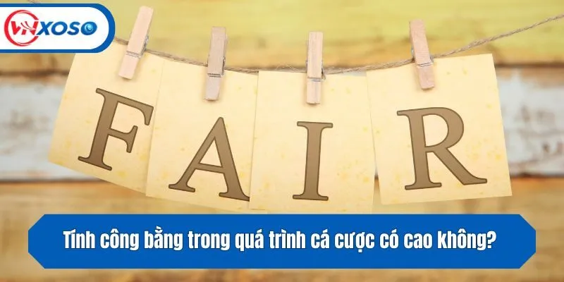 Tính công bằng trong quá trình cá cược có cao không? 
